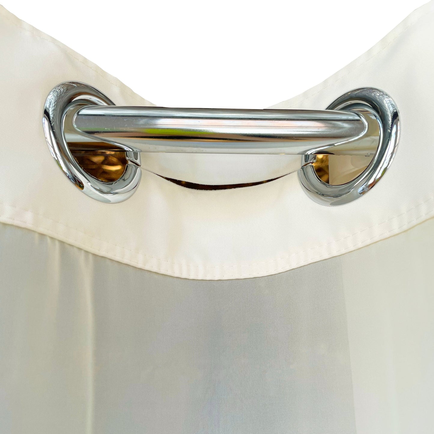 Mystery Beige 71x74" Hookless Shower Curtain