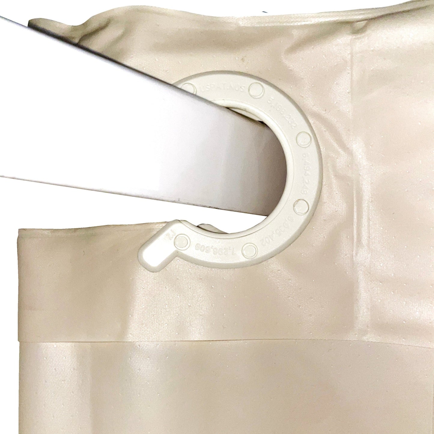 Pin Dot Beige 71x80" Shower Curtain with OTRT Rings