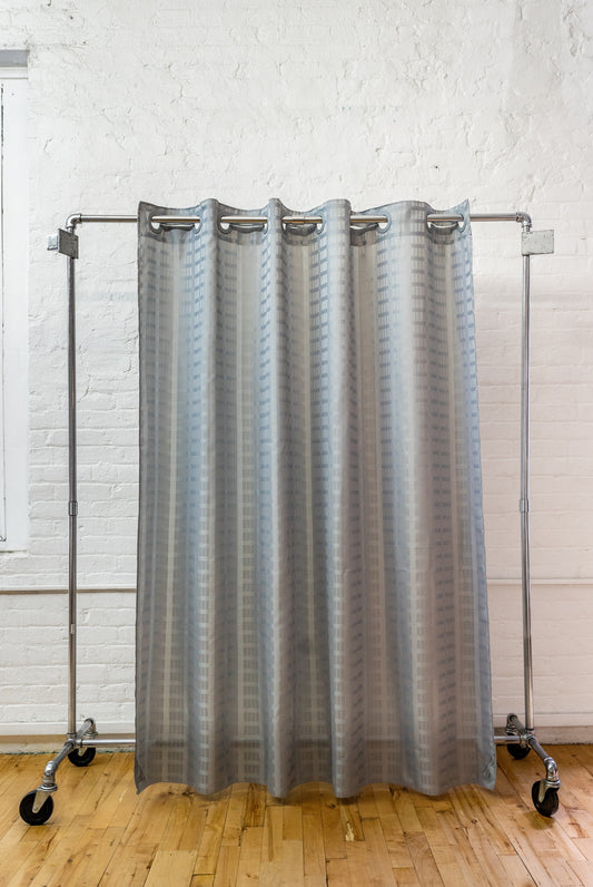 Litchfield Gray 42x74" Hookless Shower Curtain